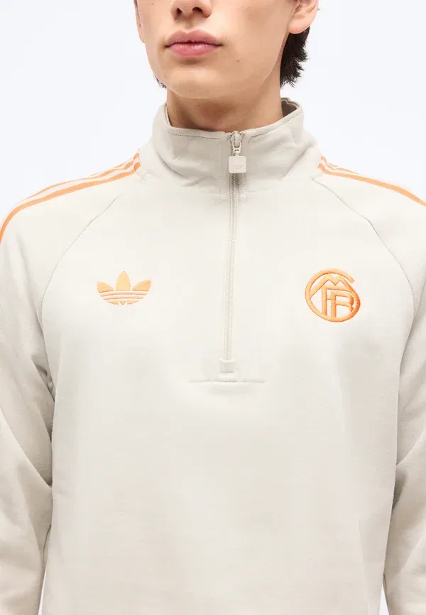 Толстовка с половинной молнией FC Bayern Originals, Adidas Originals, алюминий — фото 4