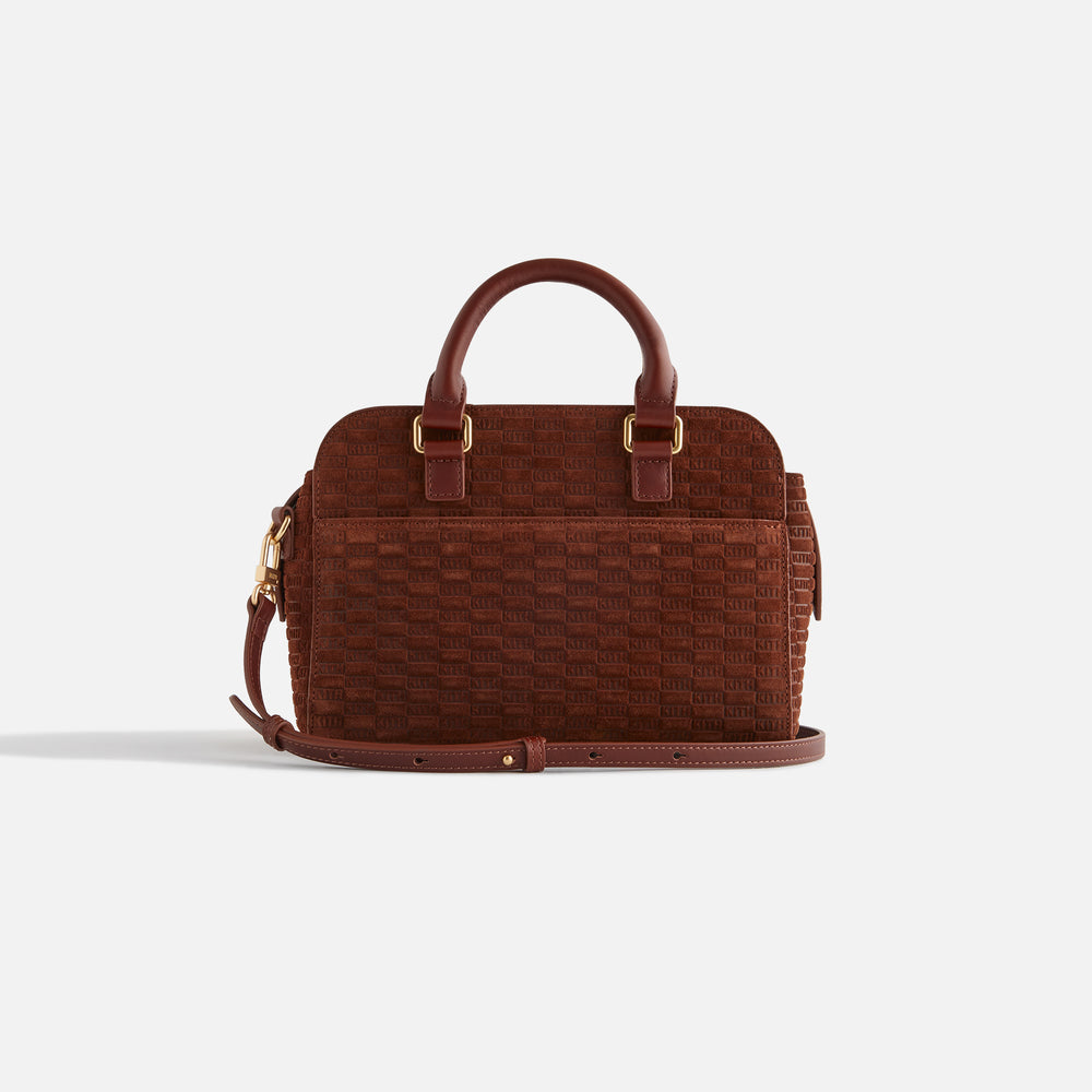 

Сумка Kith Women Monogram Suede Mini Document Bag, цвет Walnut