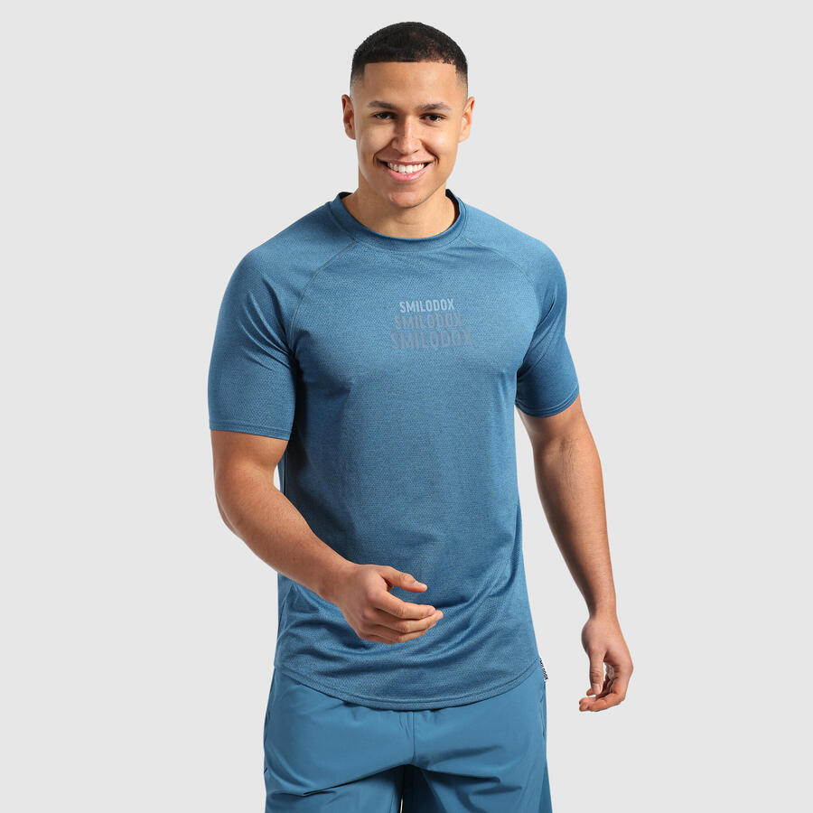 

SMILODOX Мужская футболка Powerfit Triple Blue