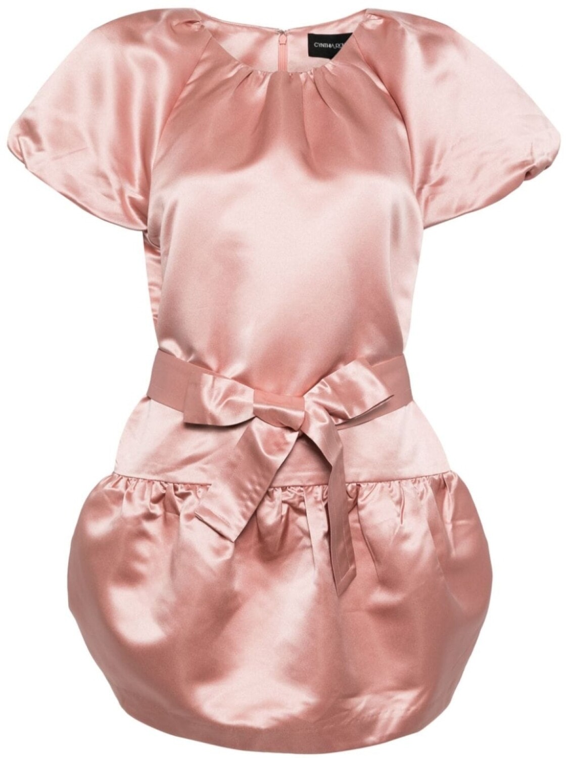 

Cynthia Rowley атласное платье мини Tulip, розовый