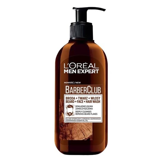 

Гель для умывания лица, бороды и волос, 200 мл L'oreal Paris, Men Expert Barber Club, L'oréal Paris