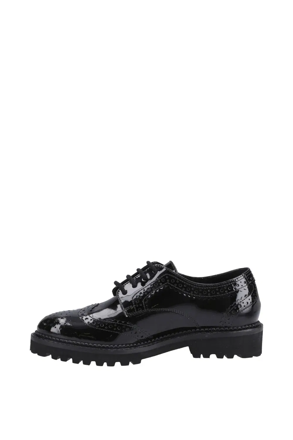 Школьные туфли Gabi Lace Up Patent Hush Puppies, черный — фото 4