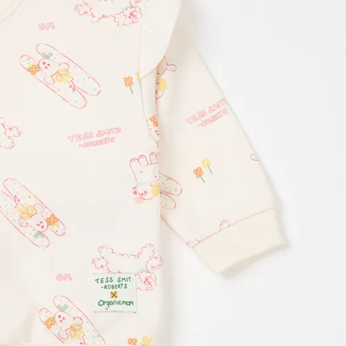 Комплект детского белья Organic Mom, из хлопка, для девочек — фото 4