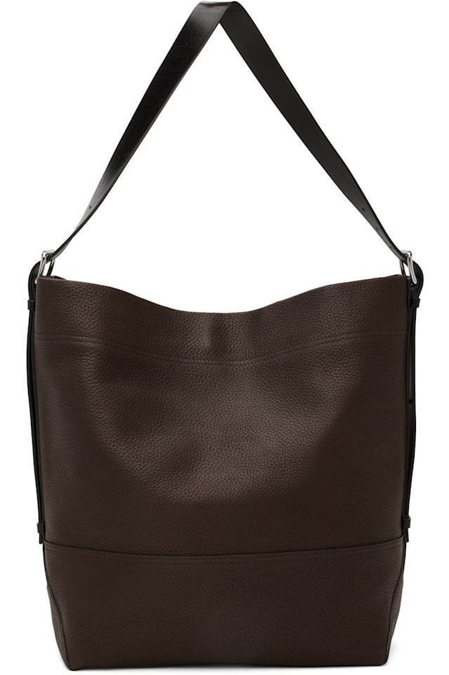 

Lemaire Коричневая сумка-тоут с поясом