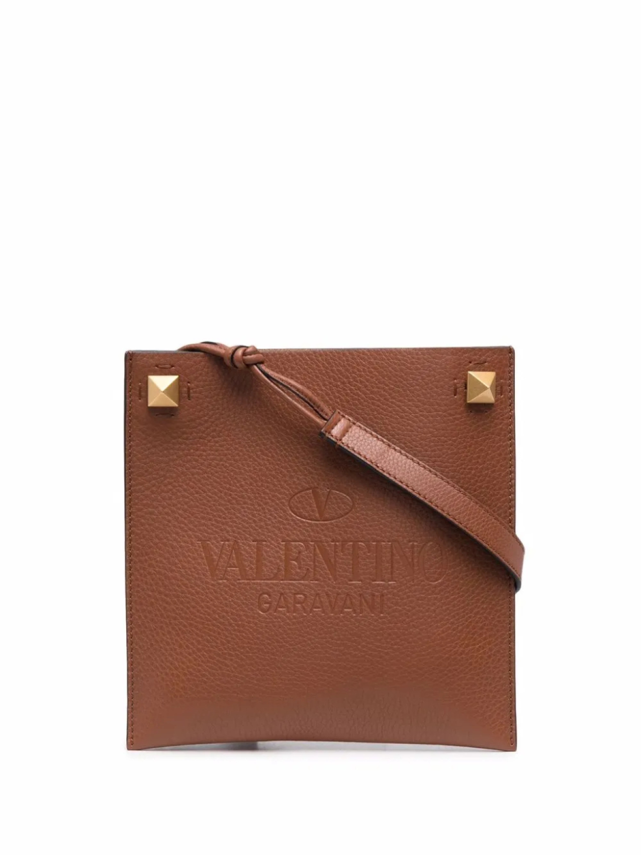 

Маленькая сумка Flat с тисненым логотипом Valentino Garavani, коричневый