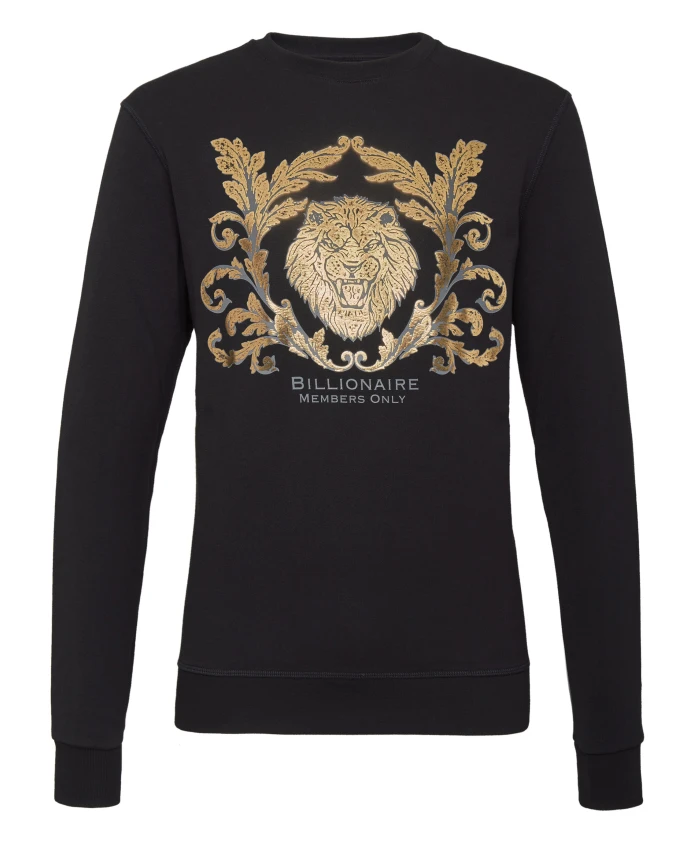 

Толстовка с изображением льва Billionaire, черный