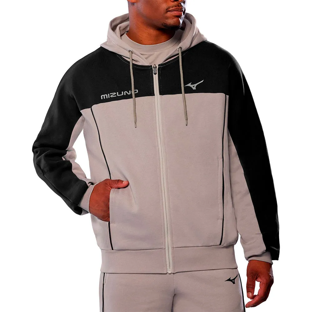 

Толстовка спортивная Mizuno Athletics full zip, бежевый