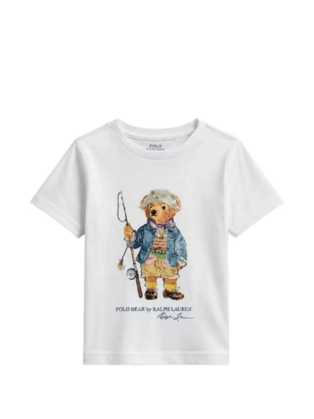 Футболка Polo с изображением медведя Polo Ralph Lauren Kids, белый