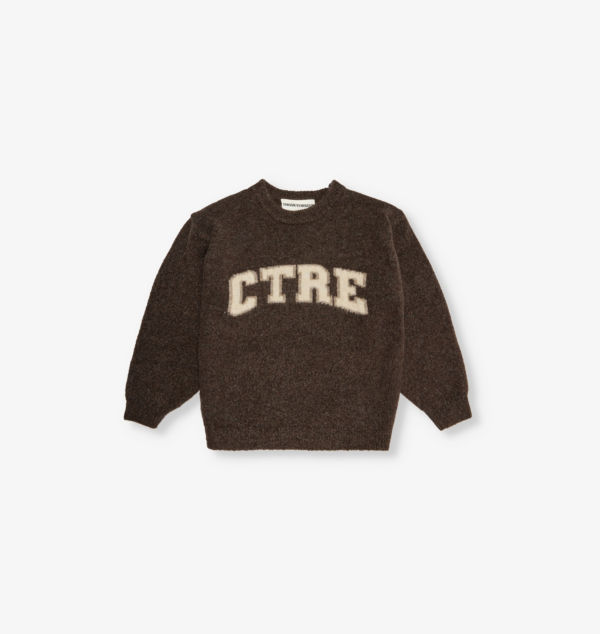 

Вязаный джемпер Regular-Fit с логотипом 1-8 лет The Couture Club, коричневый