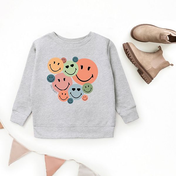 Свитшот Smileyworld stacked smiles The Juniper Shop, Natural — фото 3