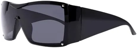 

Солнцезащитные очки в стиле панк большого размера 2027 года для женщин и мужчин. Модные солнцезащитные очки, очки-маска, очки с защитой от УФ-излучения UV400 MTZJH, 1