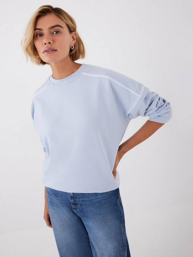 

Свитшот с отделкой строчкой "кнутом" Mint Velvet