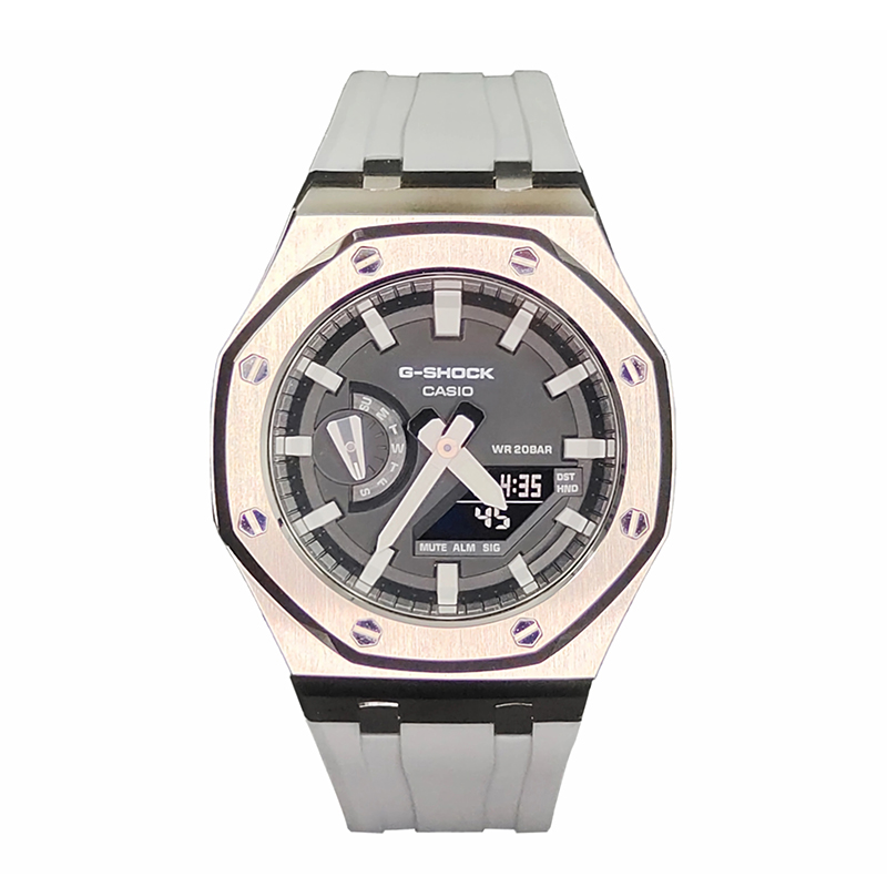 

CASIO Мужские часы с двойным дисплеем, жидкокристаллическим/аналоговым циферблатом, 44 мм, черные