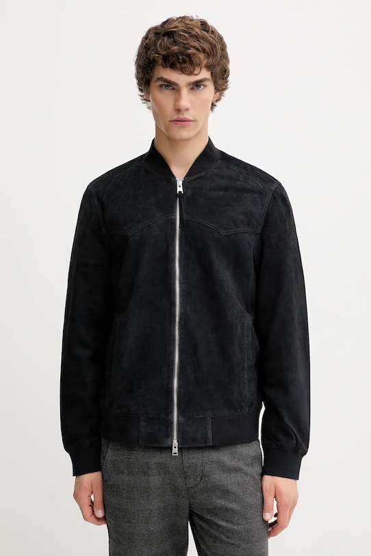 

Замшевая куртка-бомбер ZEALAND Allsaints, черный