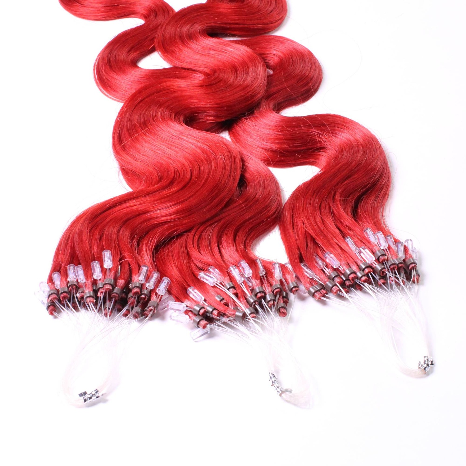 

Накладные волосы microring extensions echthaar #0/44 rot-intensiv 0.5g Hair2Heart, 40cm, количество 25 шт.