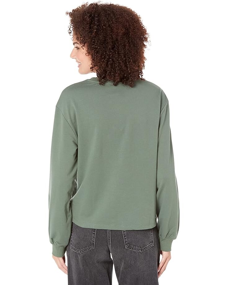 

Топ Vans Vista Knotty Long Sleeve Top, цвет Duck Green