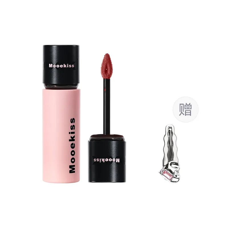 Mooekiss Матовый бархатный бальзам для губ с эффектом велюра, Lip Mousse V13+Velvet Liquid Lipstick 03 — фото 2