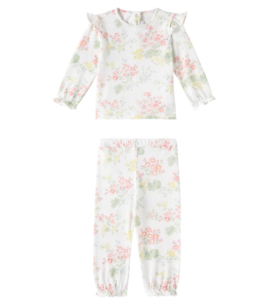 

Детские пижамы из хлопка с цветочным принтом Tartine et Chocolat, Nacre