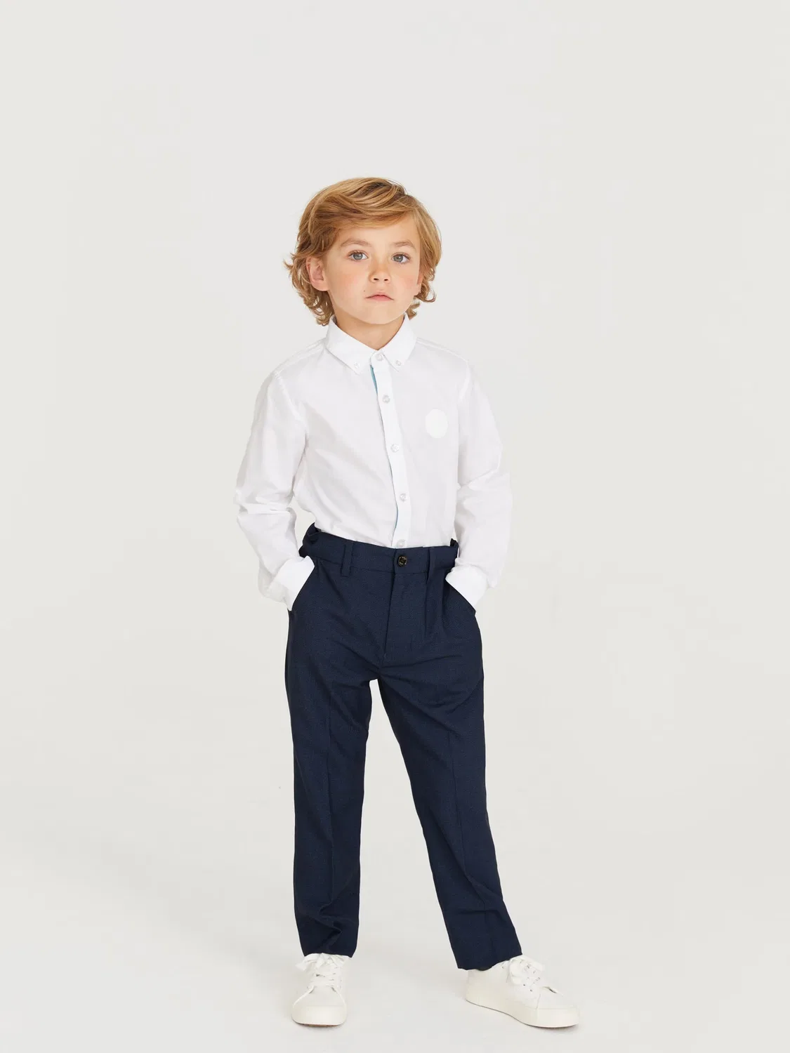 Брюки Baker by Ted Baker Regular синего и темно-синего цвета — фото 3