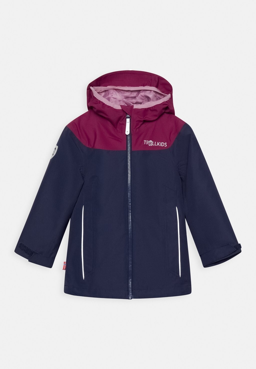 

Куртка Hardshell BERGEN TrollKids, цвет navy plum mauve