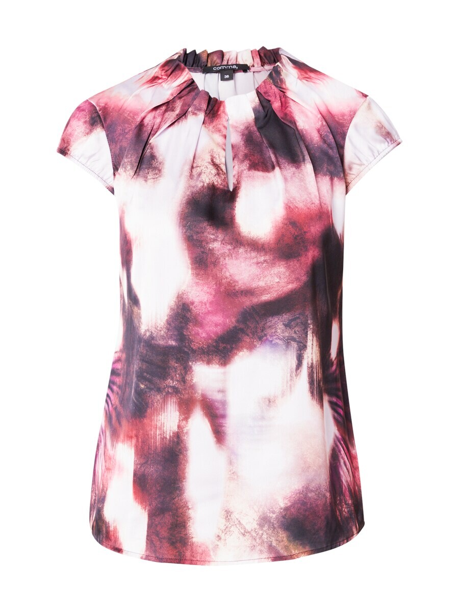 

Блузка с коротким рукавом COMMA Blouse, цвет aubergine/berry/pastel purple