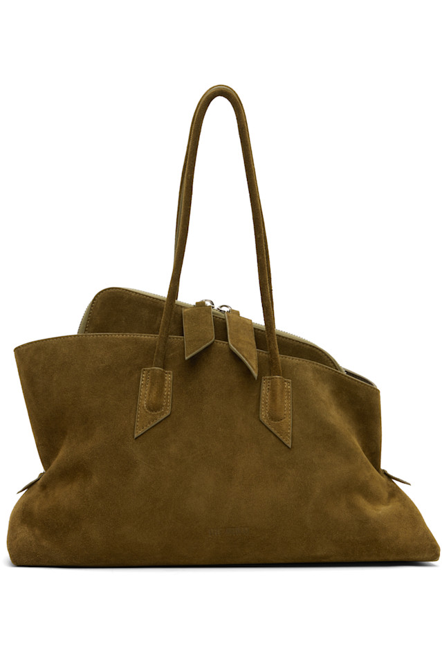 

Сумка La passeggiata medium с верхней ручкой The Attico, хаки