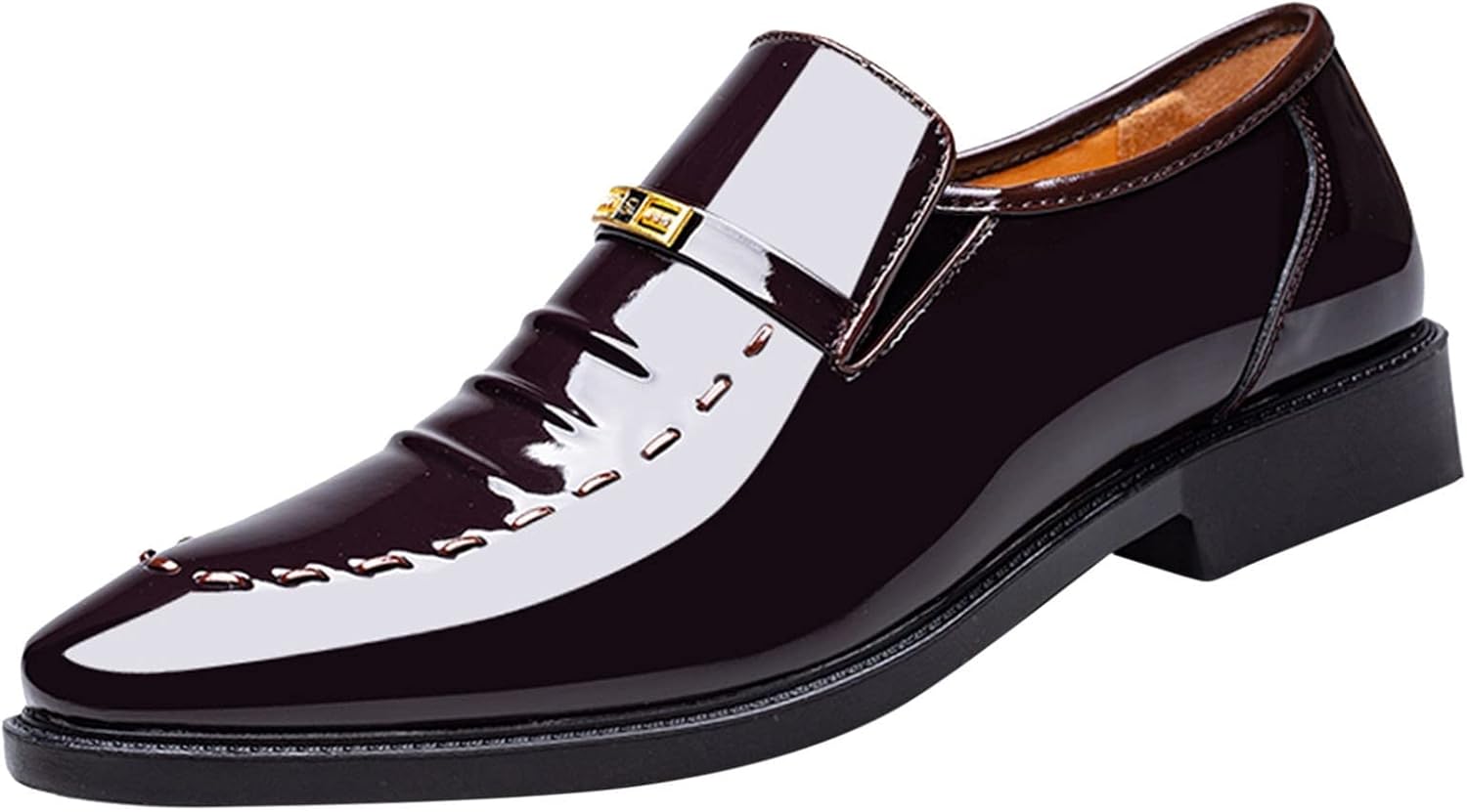 

Мужская классическая обувь HINDOLA, кожаные туфли-слипоны для деловой и повседневной носки, дышащие, с противоскользящей подошвой, коричневый