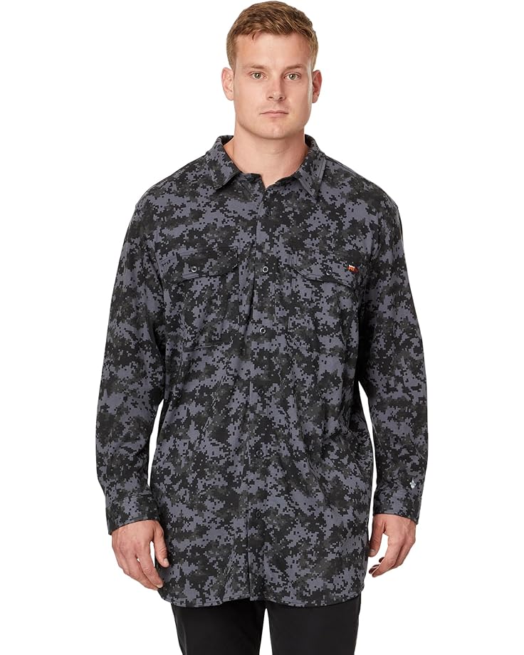 

Футболка Timberland PRO Big & Tall FR Cotton Core Button Front Shirt, цвет Digi Camo