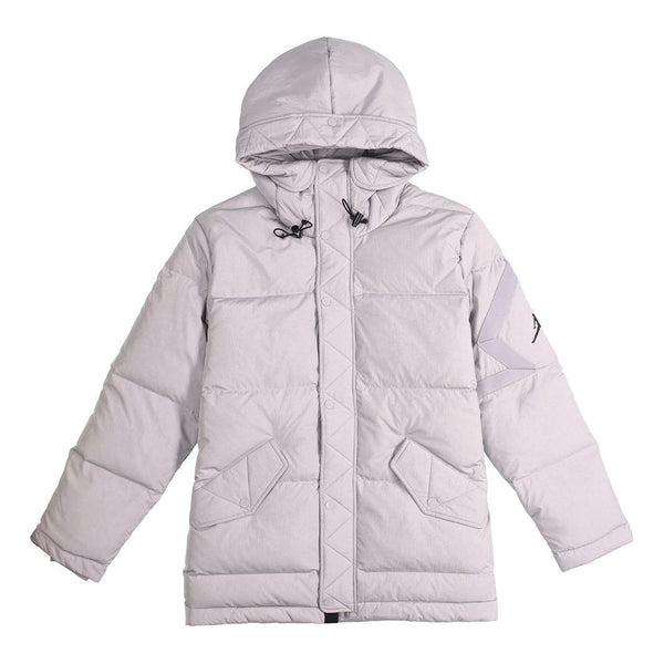 

Пуховик Air Jordan Wings Outdoor mid-length hooded down Jacket Gray, серый