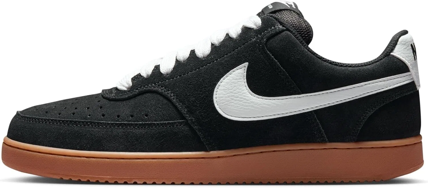 Мужские тренировочные кроссовки Nike Court Vision Lo Fl, Black White Gum Med Brown