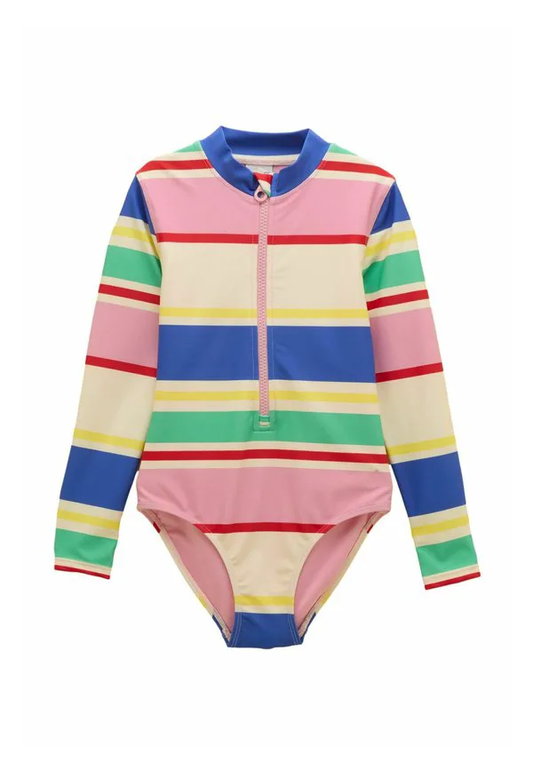 Купальник стандартного кроя с длинными рукавами Joules, Multi Striped