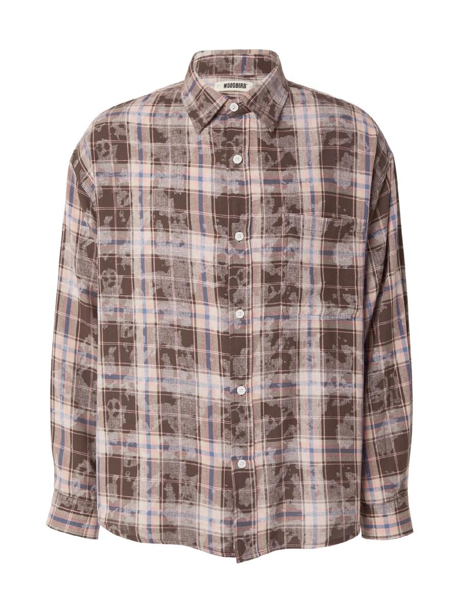 

Рубашка на пуговицах Comfort fit Woodbird Jong, Chocolate