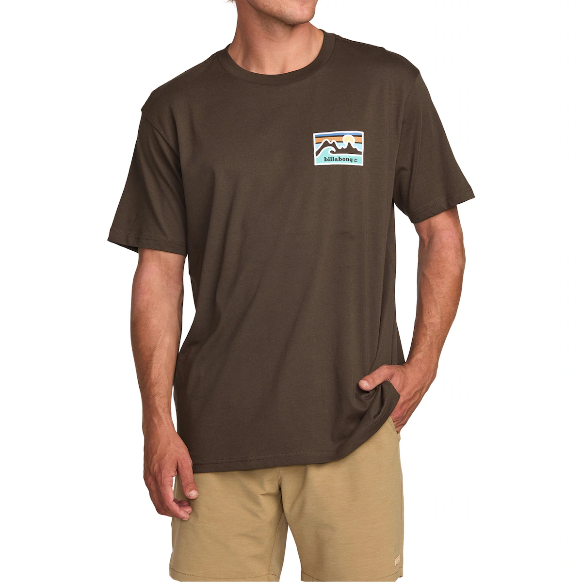 

Мужская футболка Range Adiv Billabong, коричневый
