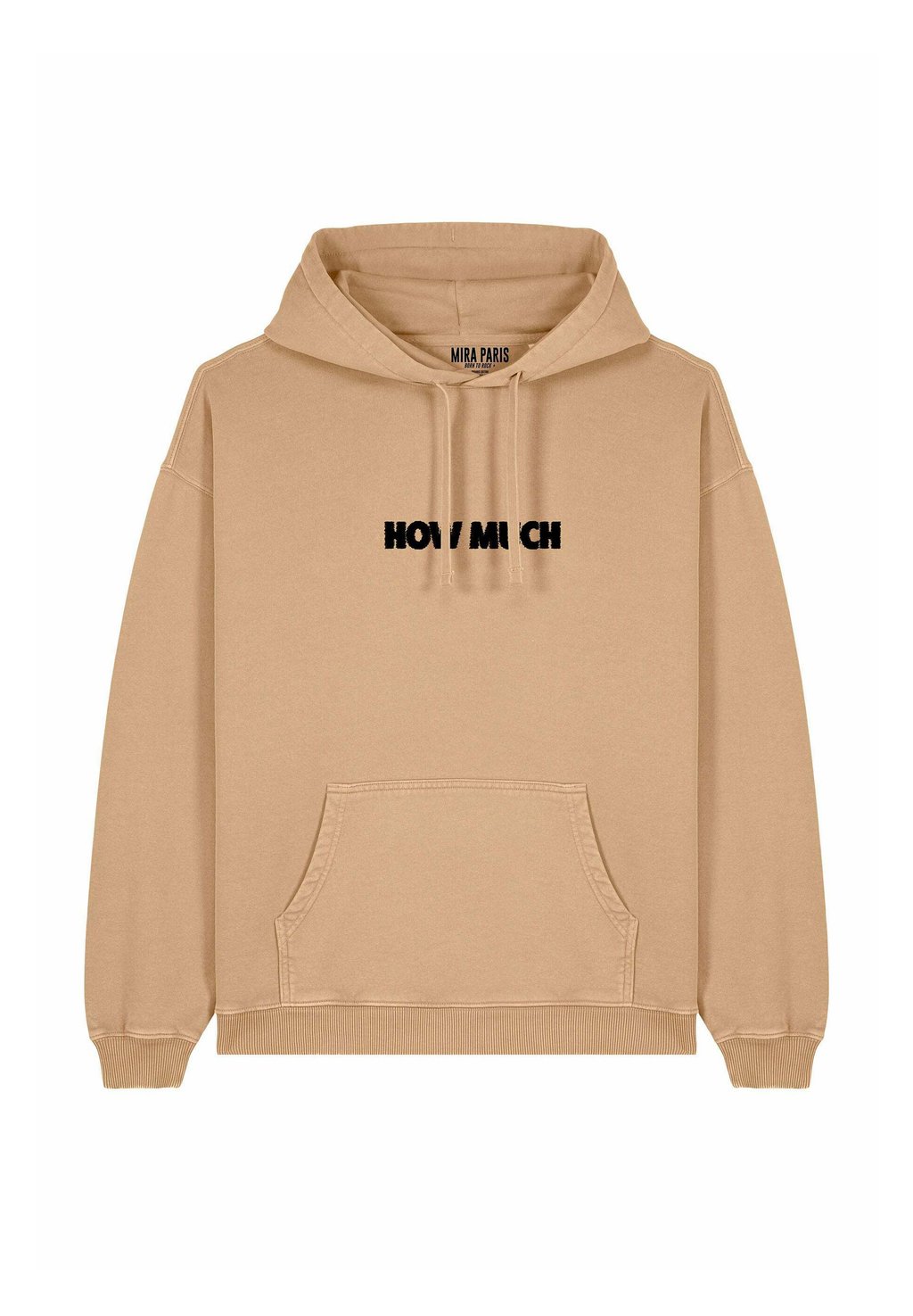 

Толстовка HOW MUCH EMBROIDERY UNISEX VINTAGE con cappuccio Mira Paris, бежевый