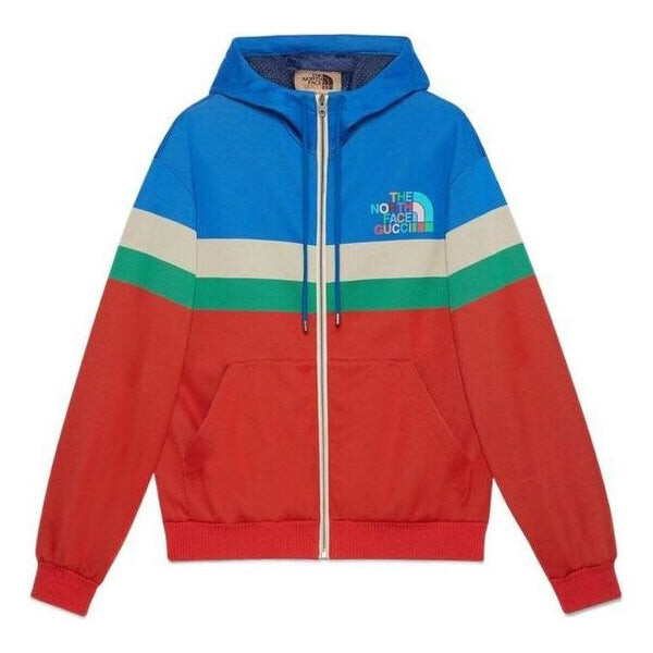 

Куртка x the north face hooded jacket 'multicolor' Gucci, синий