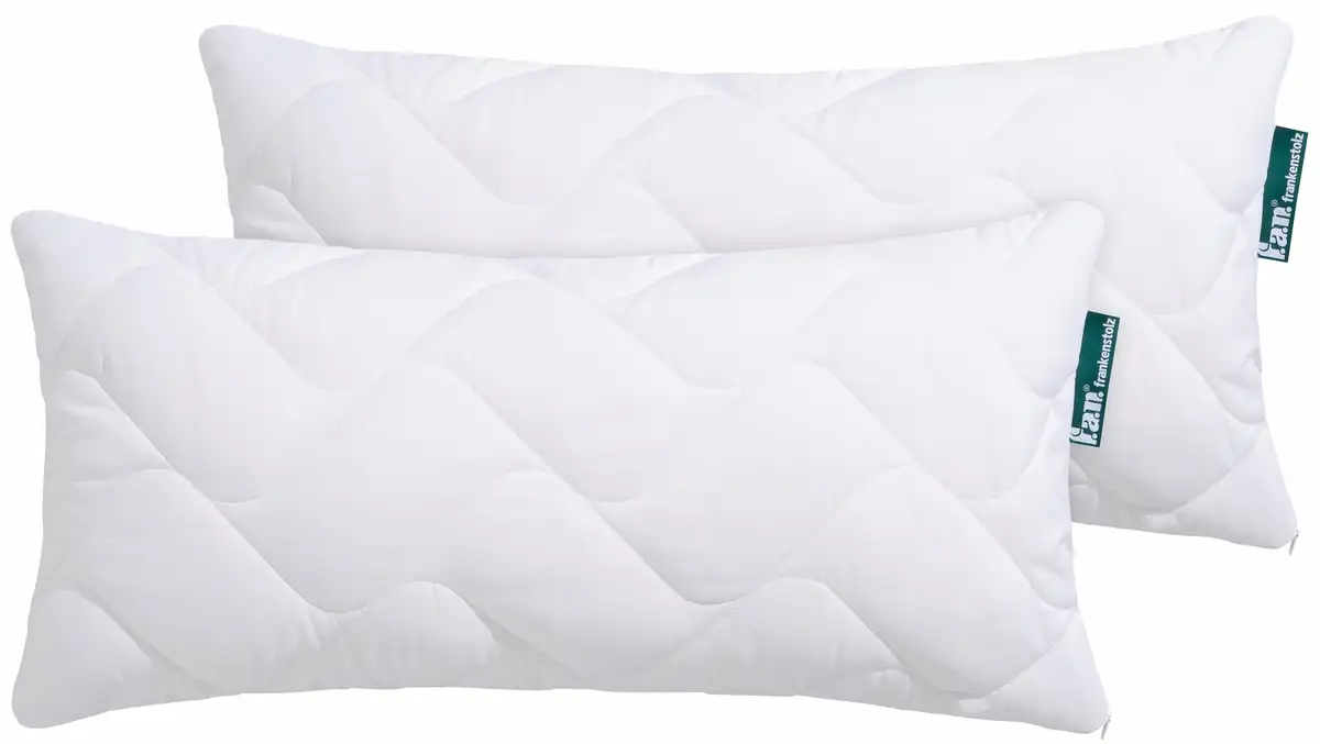 

Вентилятор. Комфортная подушка из микрофибры "Холлофил Актив с чехлом MF", (2 шт.), полный контроль температуры и влажности F.a.n. Schlafkomfort 80х80 см, белый