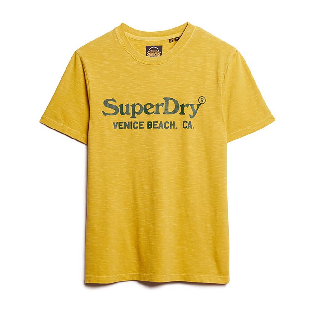 Футболка с коротким рукавом Superdry Venue Classic Logo, желтый — фото 2