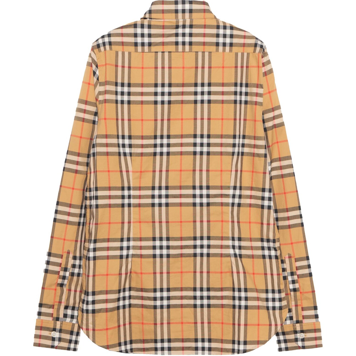 Рубашка женская Burberry, клетчатая, желтый — фото 2