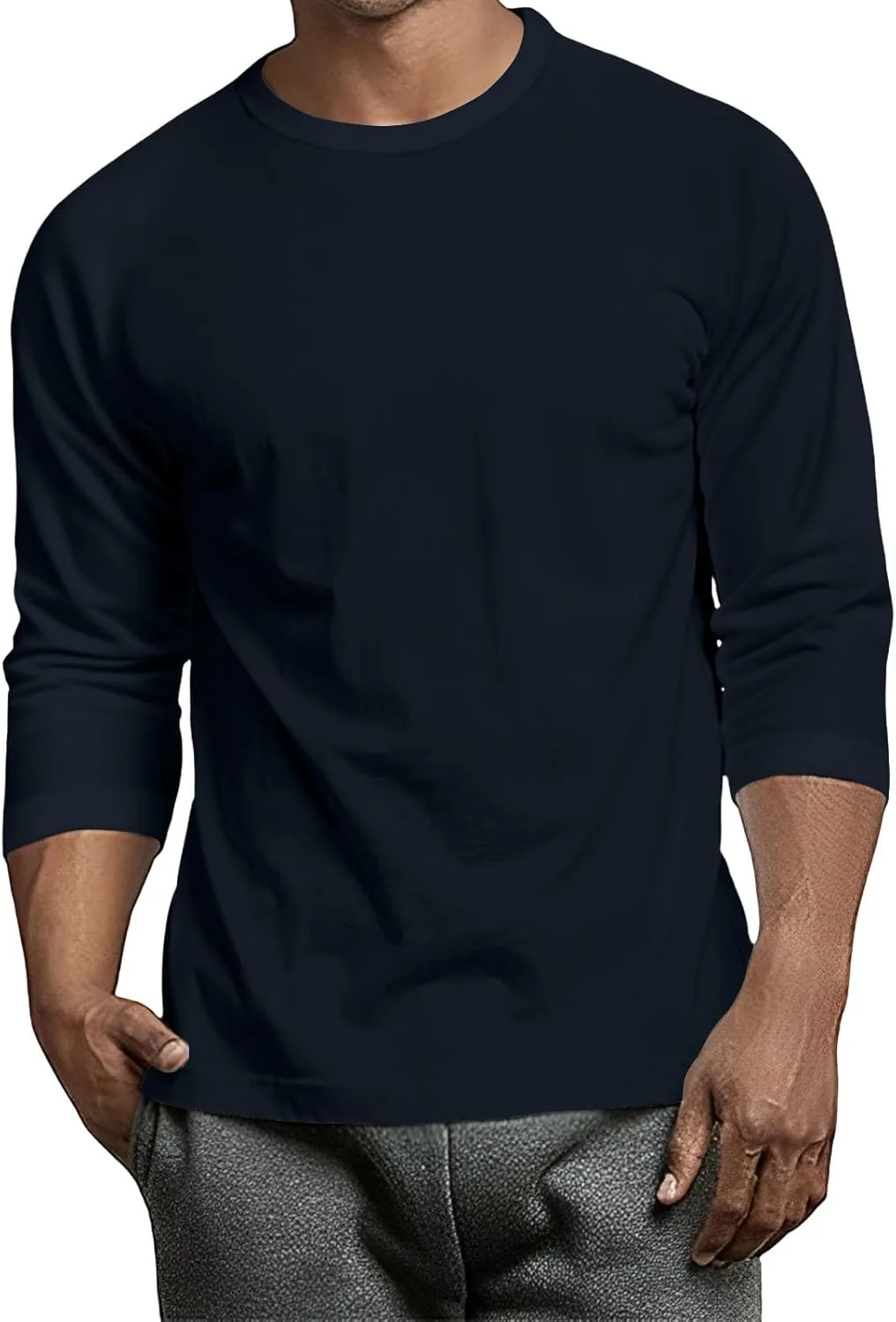 

WENKOMG1 мужская футболка с принтом 3/4 рукава, Athletic Fit, S-3XL