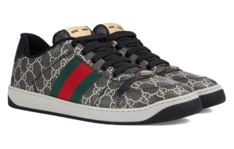Скринер 'GG Supreme Black Grey' GUCCI, черный серый — фото 2