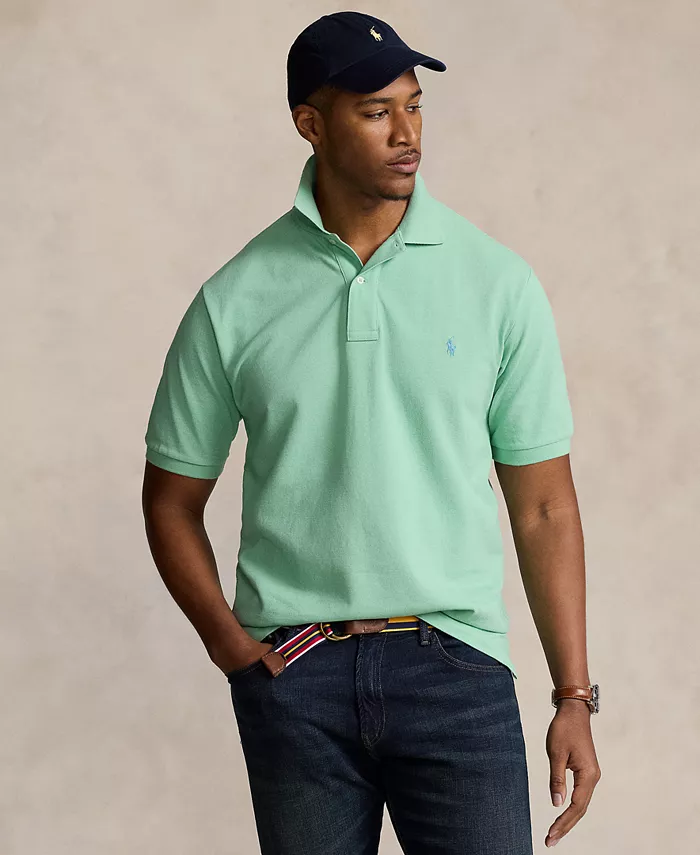 

Мужская поло The Iconic Mesh большого и высокого размера Polo Ralph Lauren, коричневый/бежевый