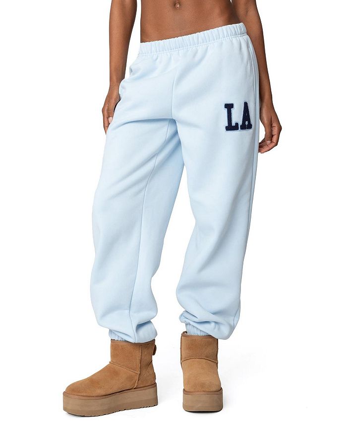 

Спортивные брюки La Love Oversize Edikted, синий