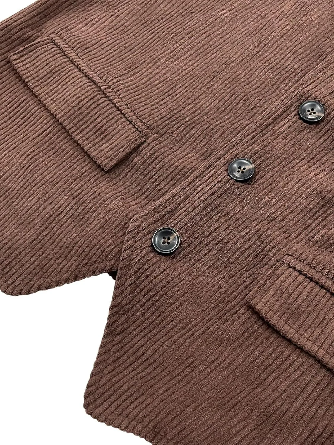 Мужской вельветовый жилет в стиле ретро с пуговицами, элегантный повседневный вельветовый жилет, легкая верхняя одежда Generic, 11 — фото 4