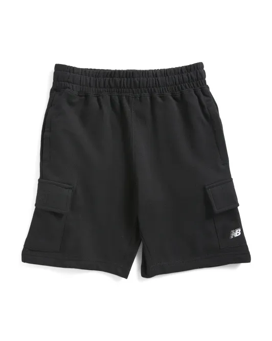 

Флисовые шорты карго для больших мальчиков New Balance, черный