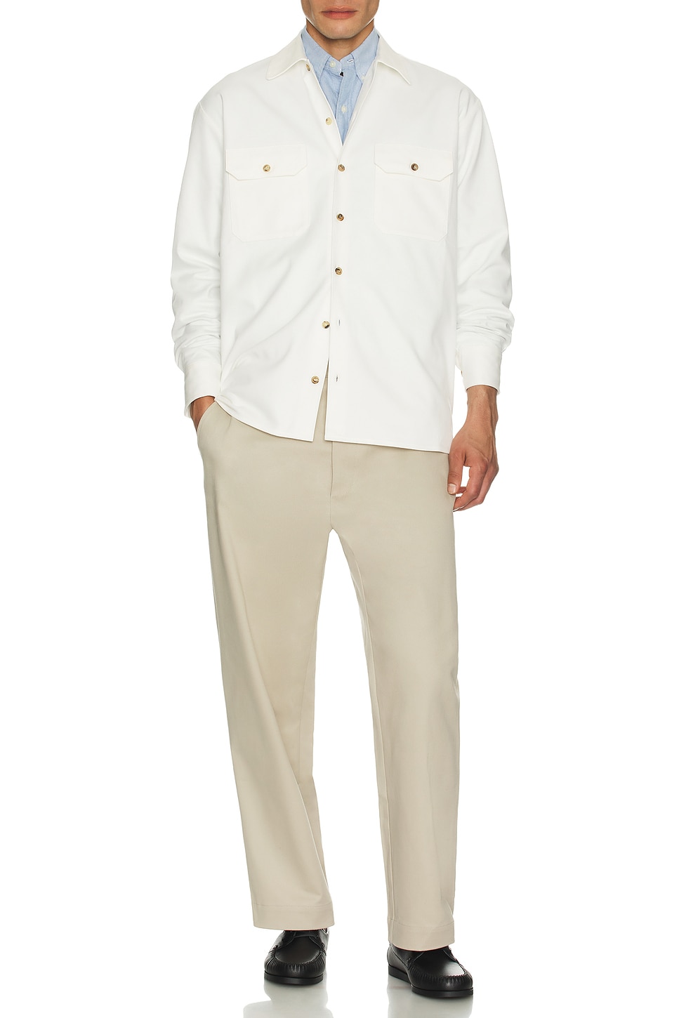 

Рабочая рубашка Ghiaia Cashmere, White