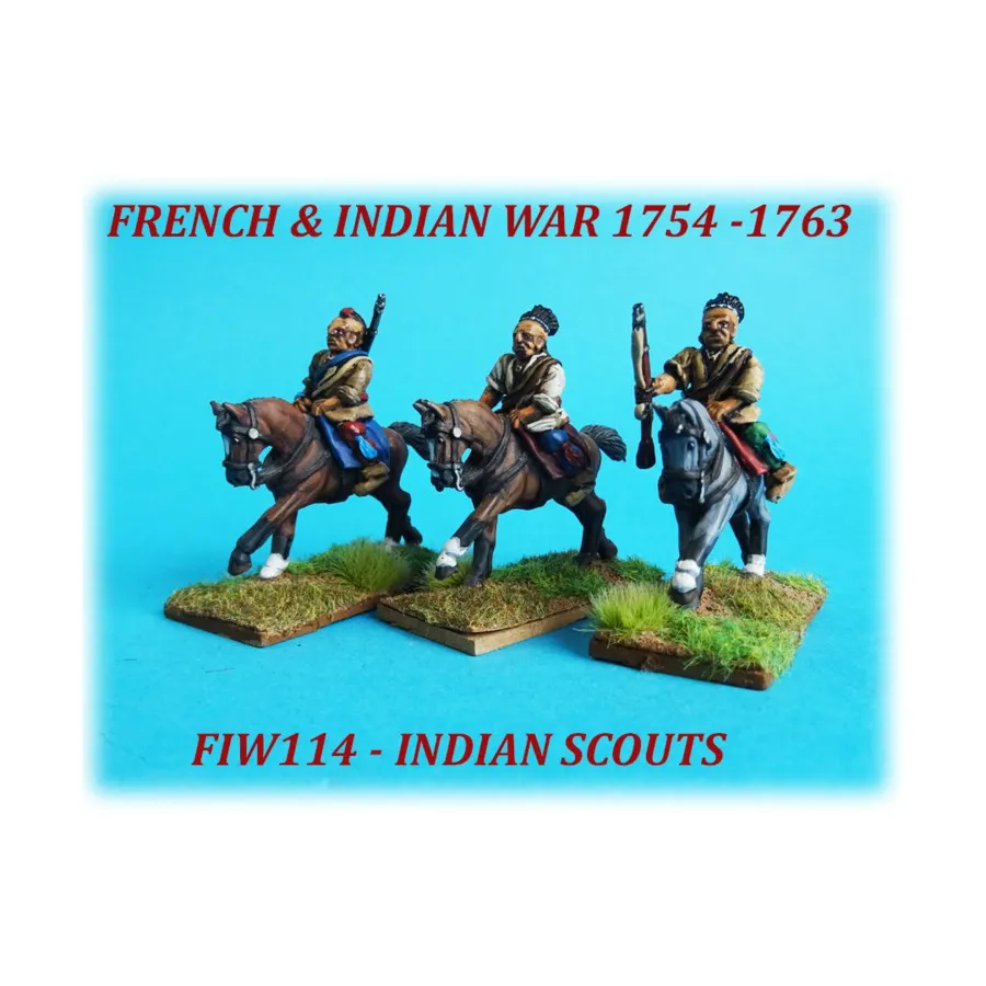 

Конные индийские разведчики, French & Indian War 1754-1763 (28mm)