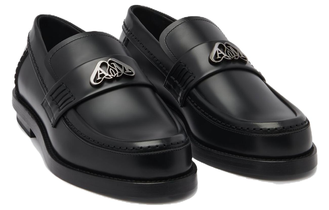 Лоферы Seal 'Black Gun Metal' Women's Alexander McQueen — фото 2
