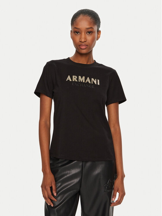 

Футболка стандартного кроя Armani Exchange, черный