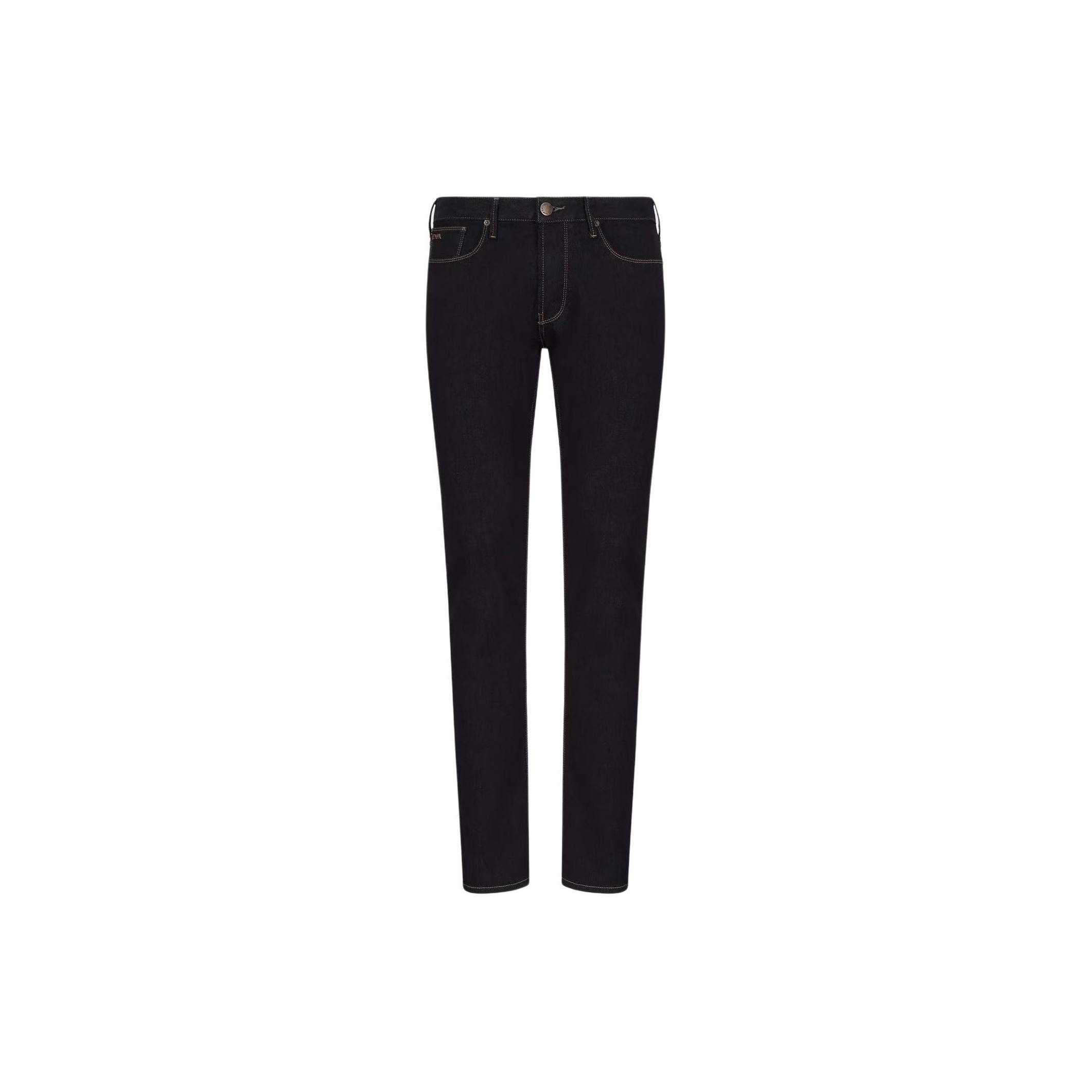 

Logo Plaque Skinny Jeans EMPORIO ARMANI, синий