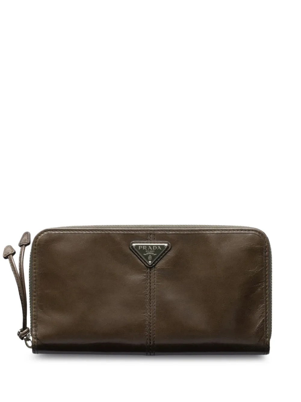 

Кожаный кошелек Prada, зеленый